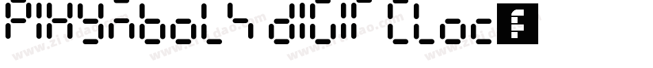 PIXymbols Digit Cloc字体转换